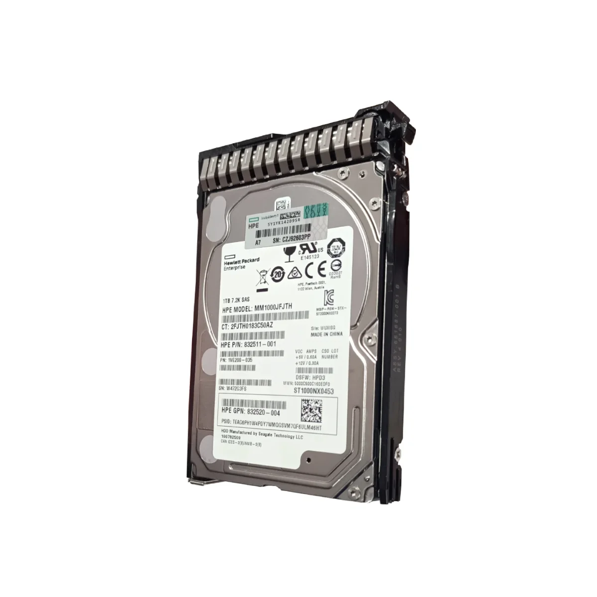 HP 1TB 2,5" 7,2k SAS MM1000JFJTH 1VE200-035 + ficka 651687-001