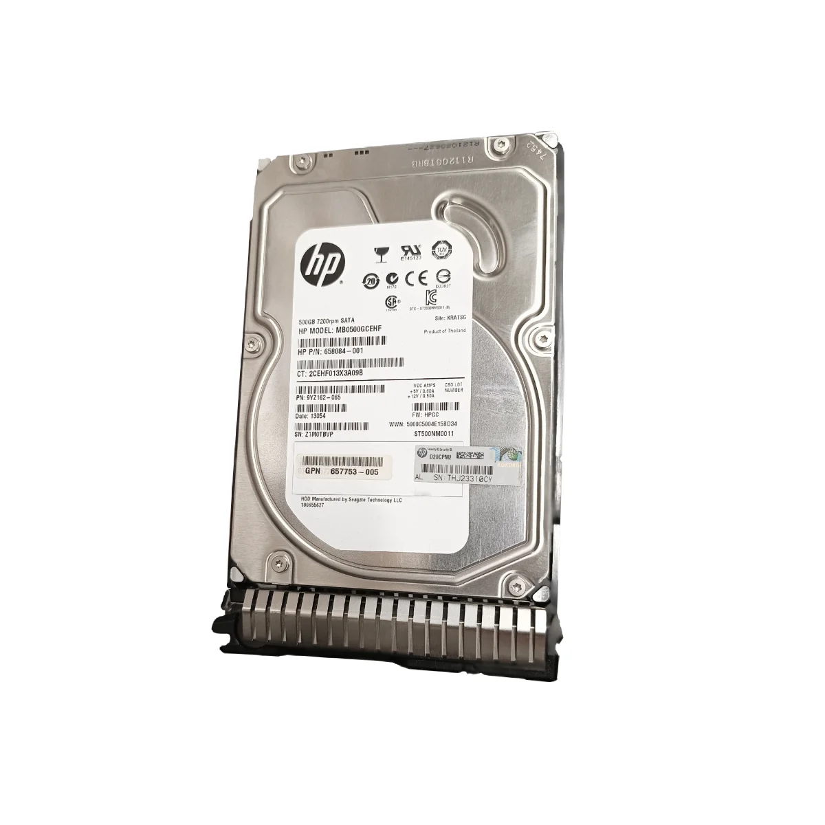 HP 500GB 3,5" 7,2k SATA MB0500GCEHF 658084-001 9YZ162-065 + ficka 651314-001