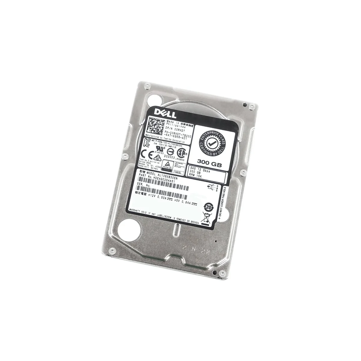 Dell 300GB 2,5" 15k SAS AL13SXB30EN 00RVDT 0RVDT