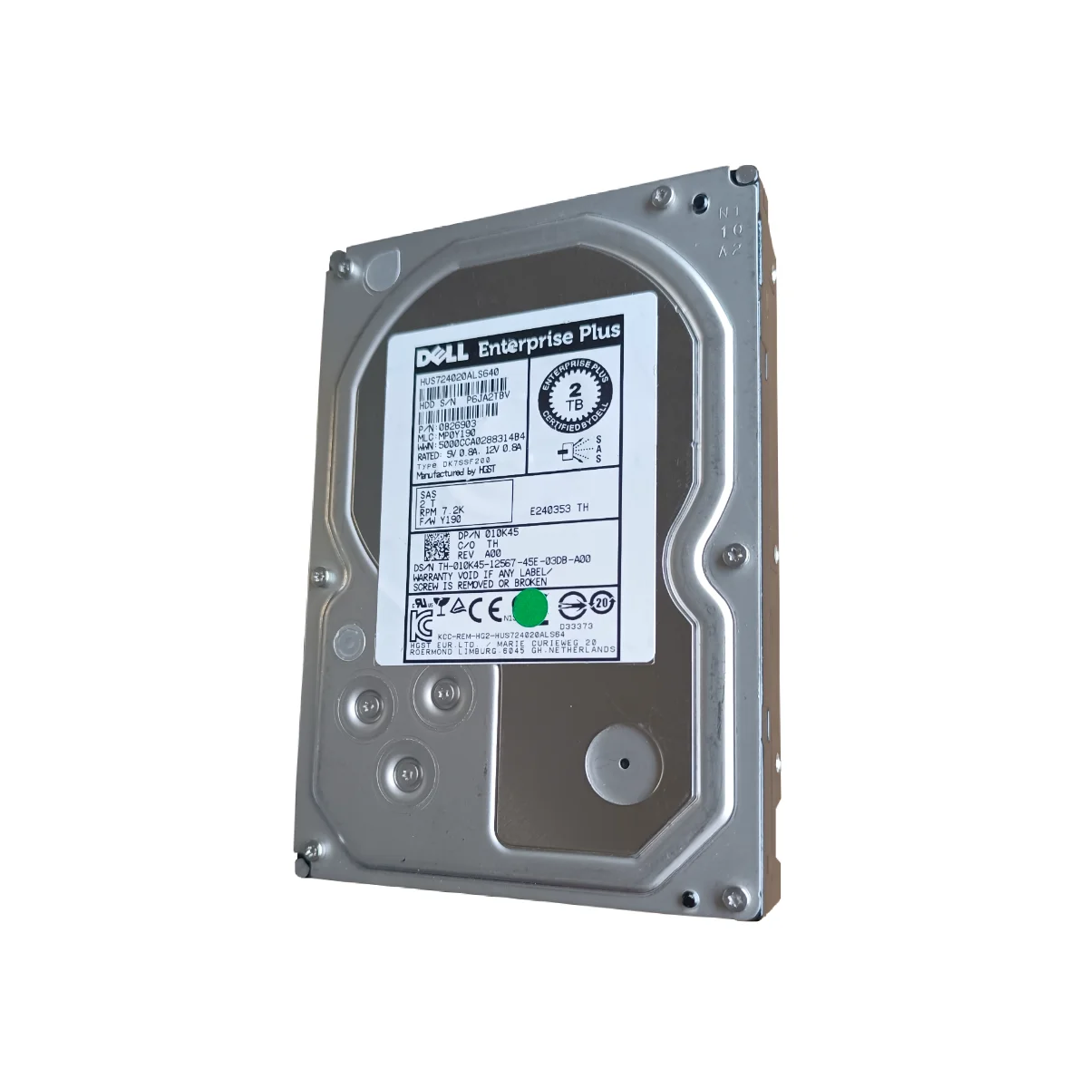 Dell 2TB 3,5" 7,2k SAS HUS724020ALS640 010K45 10K45