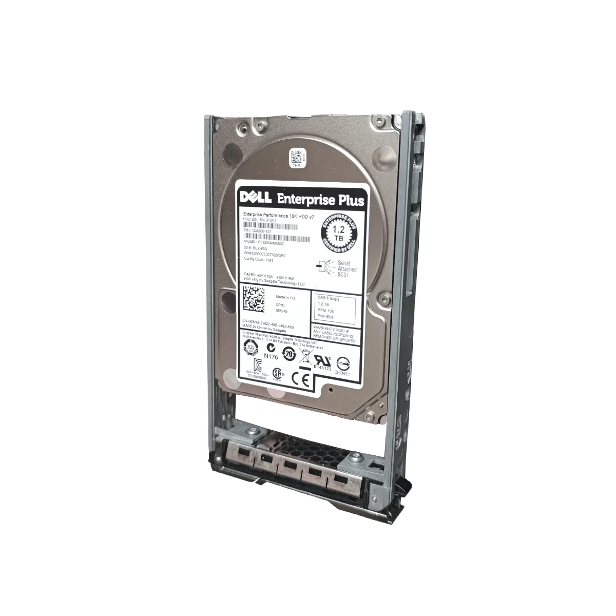 Dell 1,2TB 2,5" 10k SAS ST1200MM0007 068V42 68V42 + ficka 018KYH