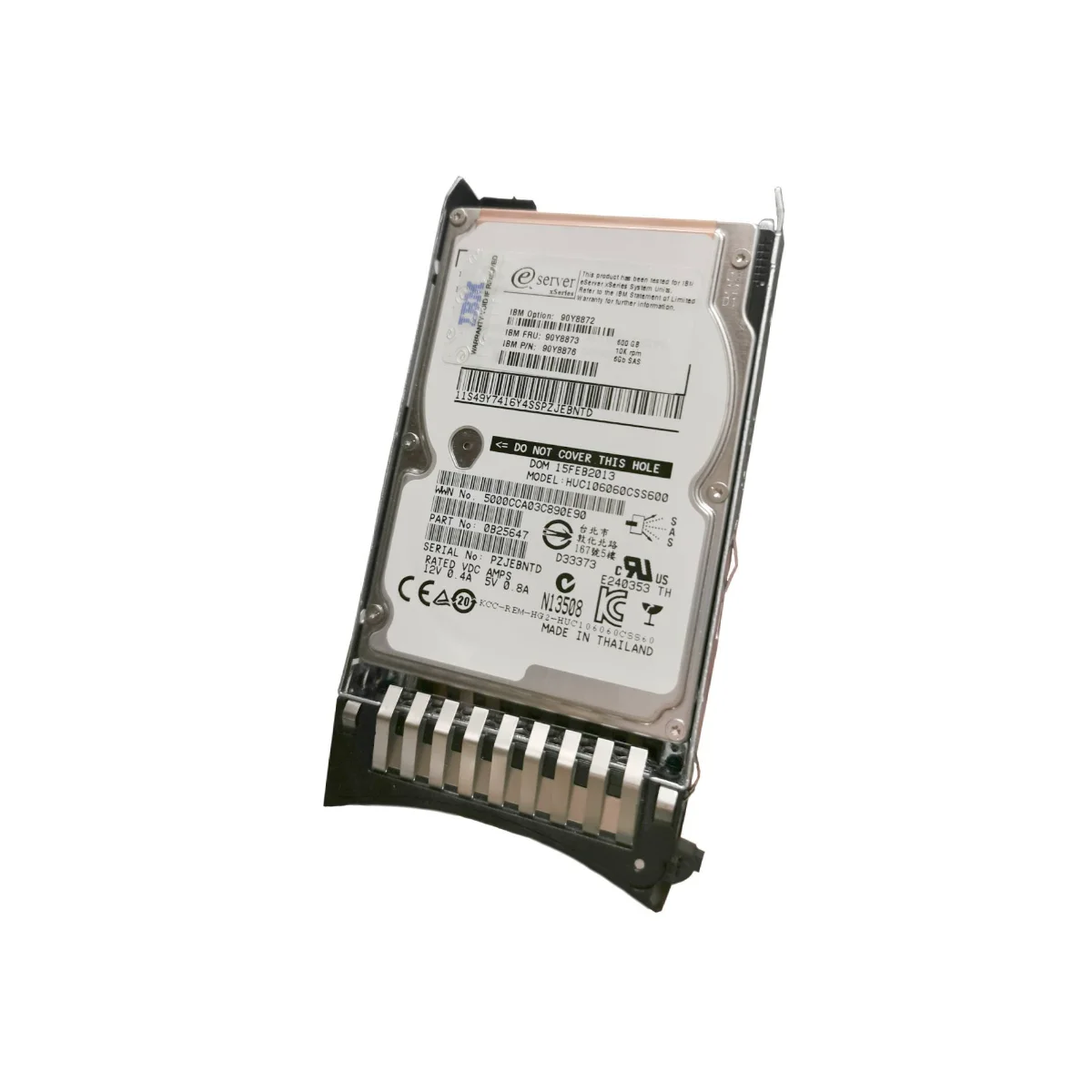IBM 600GB 2,5" 10k SAS HUC106060CSS600 0B25647 90Y8876 + ficka 44T2216