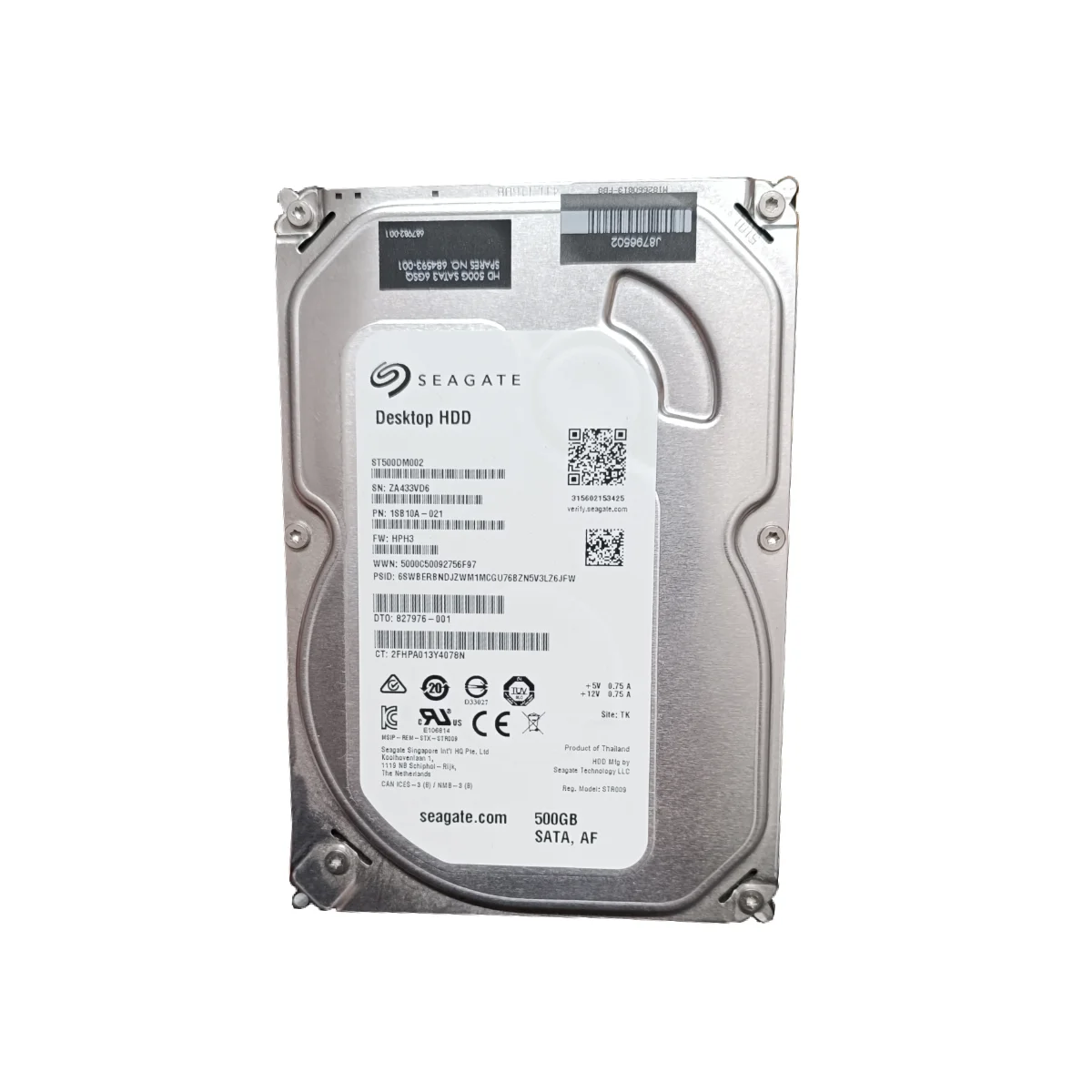 Seagate 500GB 3,5" 7,2k SATA ST500DM002 1SB10A-021