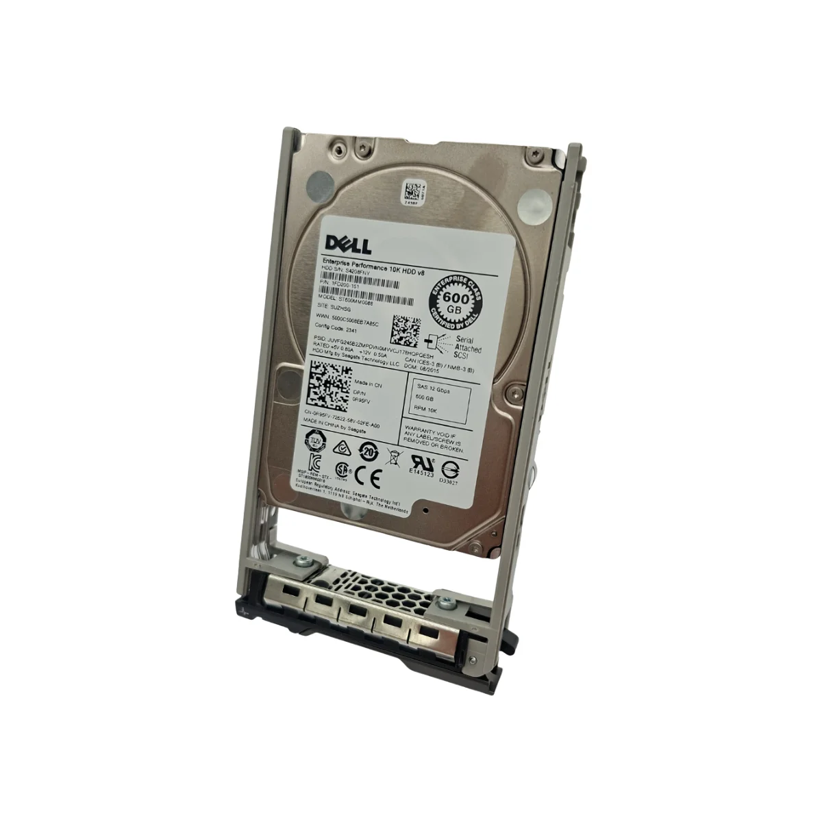 Dell 600GB 2,5" 10k SAS ST600MM0088 0R95FV R95FV + ficka 0KG7NR/08FKXC