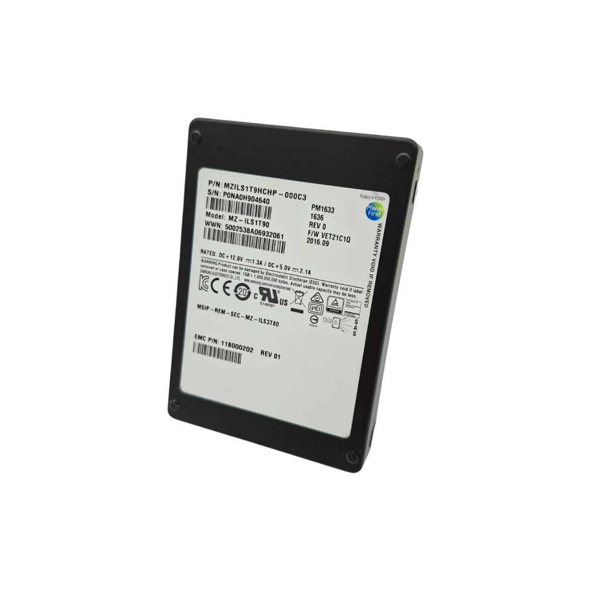 Samsung 1,92TB 2,5" SSD SAS MZ-ILS1T90 MZILS1T9HCHP-000C3