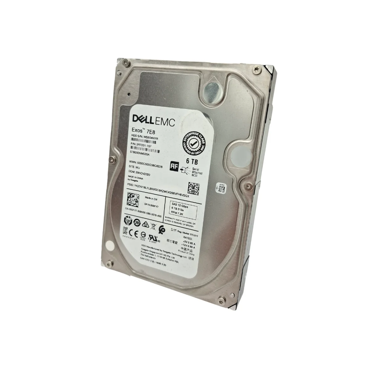 Dell 6TB 3,5" 7,2k SAS ST6000NM035 050FY7 50FY7