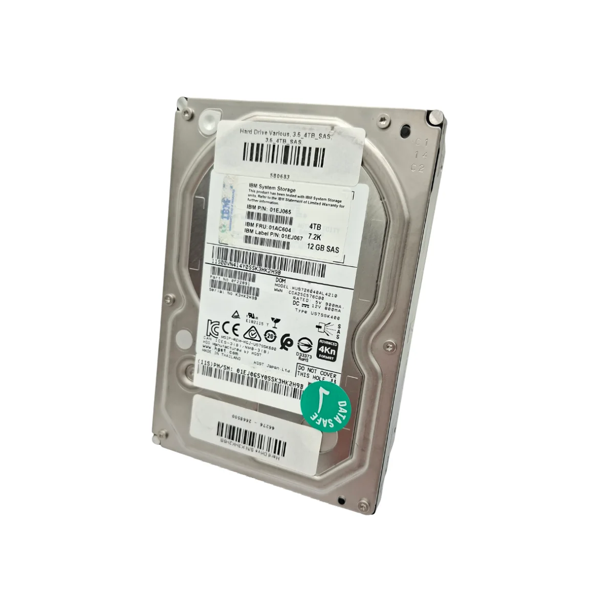 IBM HGST 4TB 3,5" 7,2k SAS HUS726040AL4210 01EJ065 0F22891