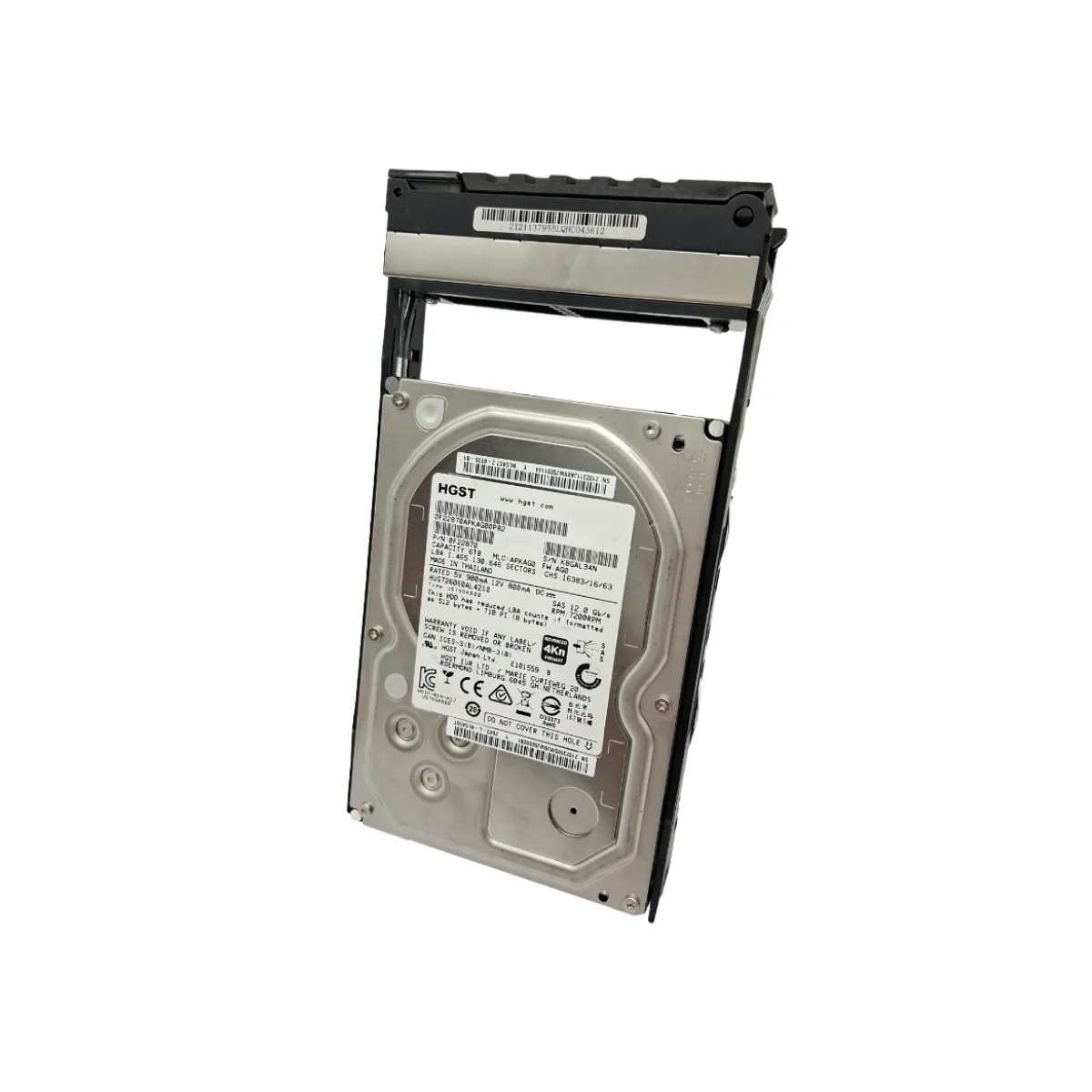 HGST 6TB 3,5" 7,2k SAS HUS726060AL4210 0F22870+ ficka
