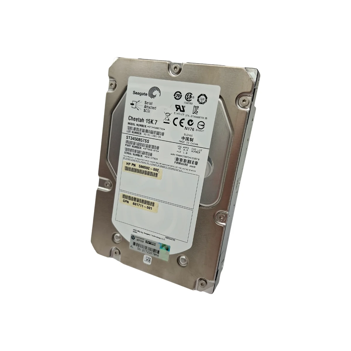 HP 450GB 3,5" 15k SAS ST3450857SS 586592-002 9FN066-075