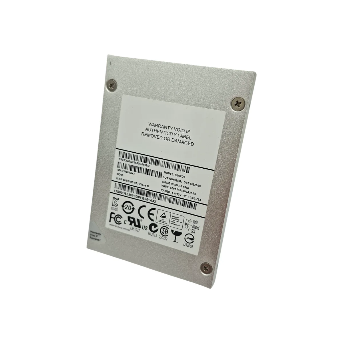 IBM 400GB 2,5" SSD SAS TXA2D2 TXA2D20400GA6IBM