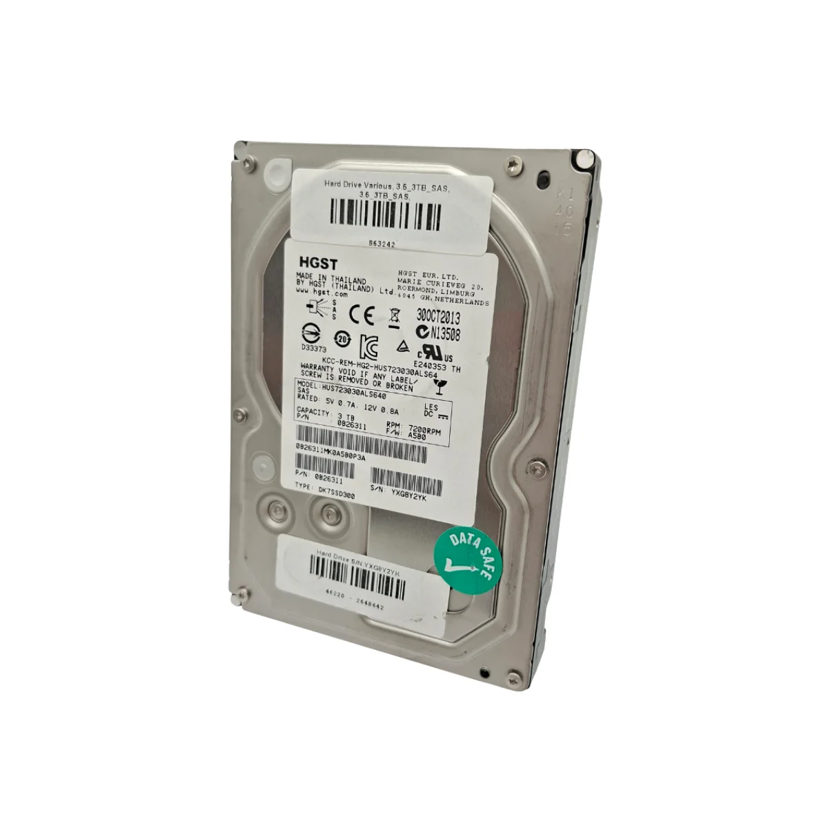 HGST 3TB 3,5" 7,2k SAS HUST23030ALS640 0B26311