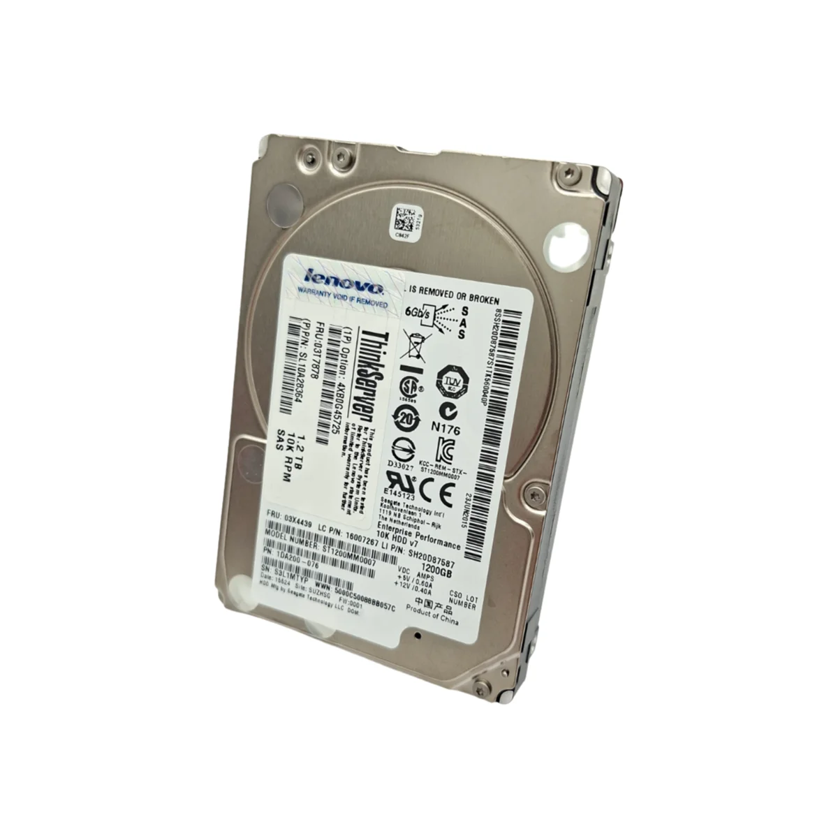 Lenovo Seagate 1,2TB 2,5" 10k SAS ST1200MM0007 SL10A28364 1DA200-076
