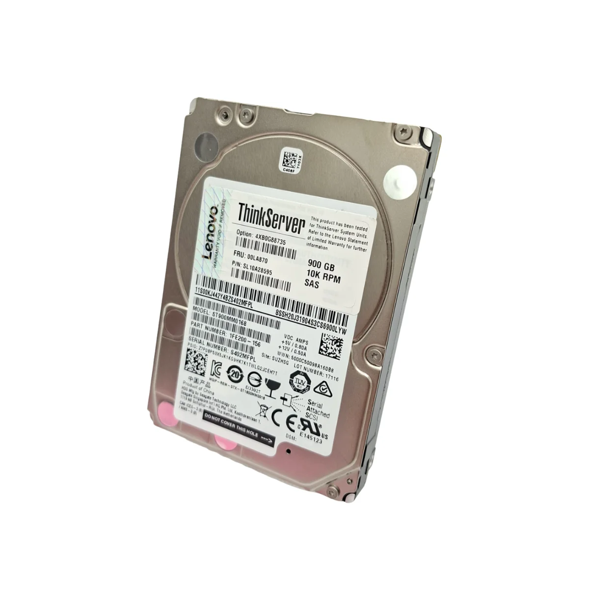 Lenovo 900GB 2,5" 10k SAS ST900MM0168 1FE200-159 SL10A28595