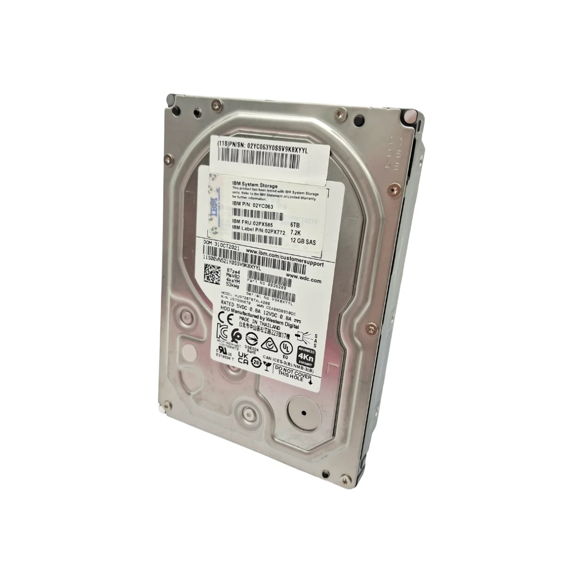 IBM WB 6TB 3,5" 7,2k SAS HUS726T6TAL4204 0B36200 02YC063