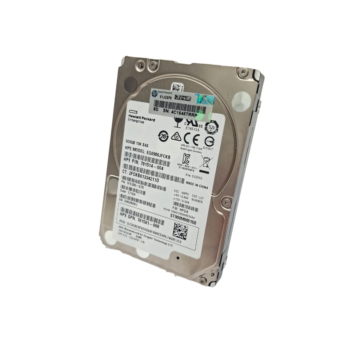 HP 900GB 2,5" 10k SAS EG0900JFCKB 781514-004