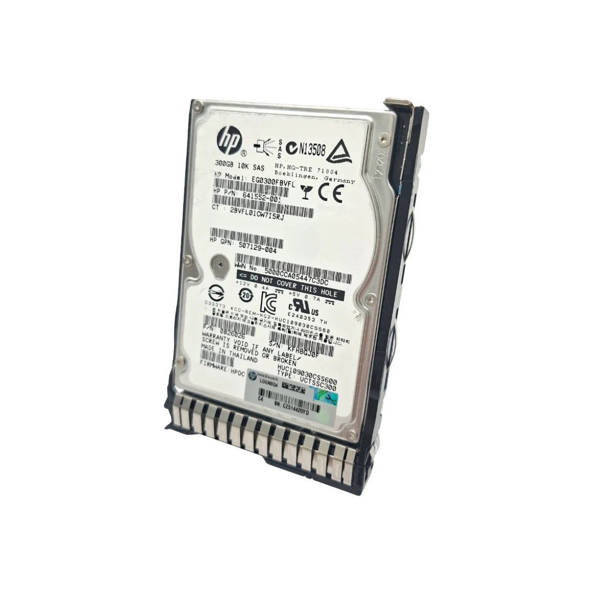 HP 300GB 2,5" 10k SAS EG0300FBVFL 641552-001 + ficka HP