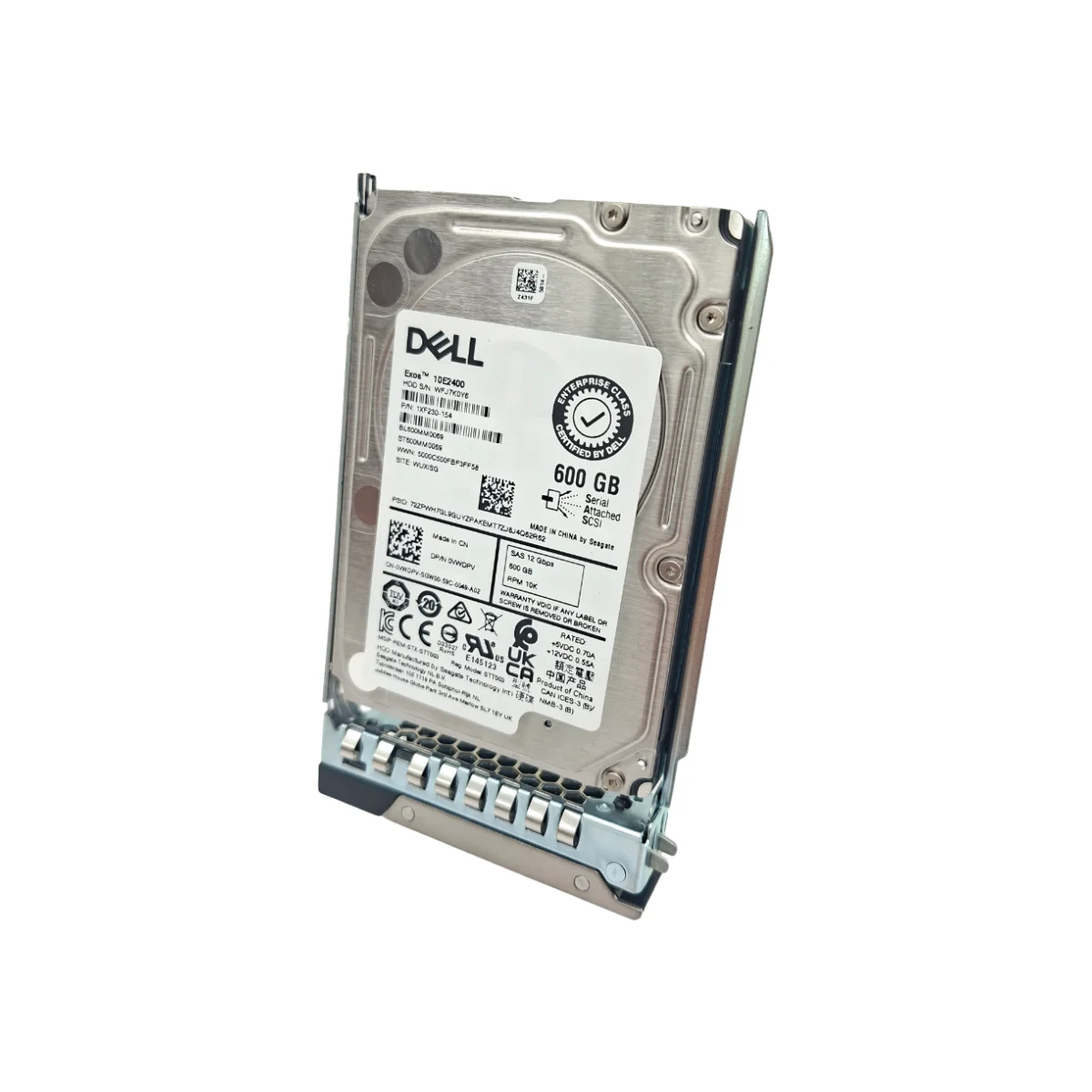 Dell 600GB 2.5" 10k SAS ST600MM0069 0W0OPY W0OPY+ ficka