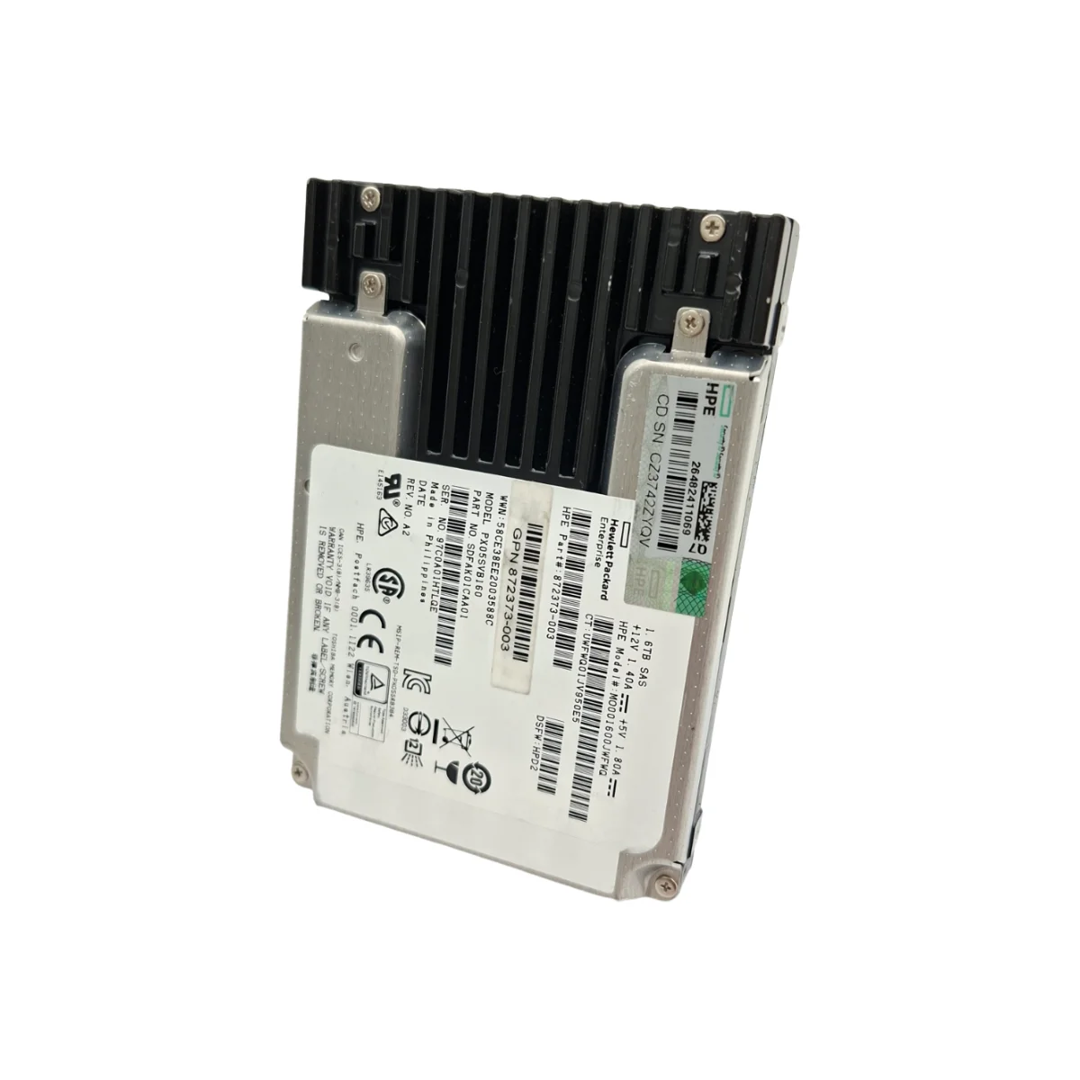 HPE 1,6TB 2,5" SSD SAS MO001600JWFWQ 872373-003