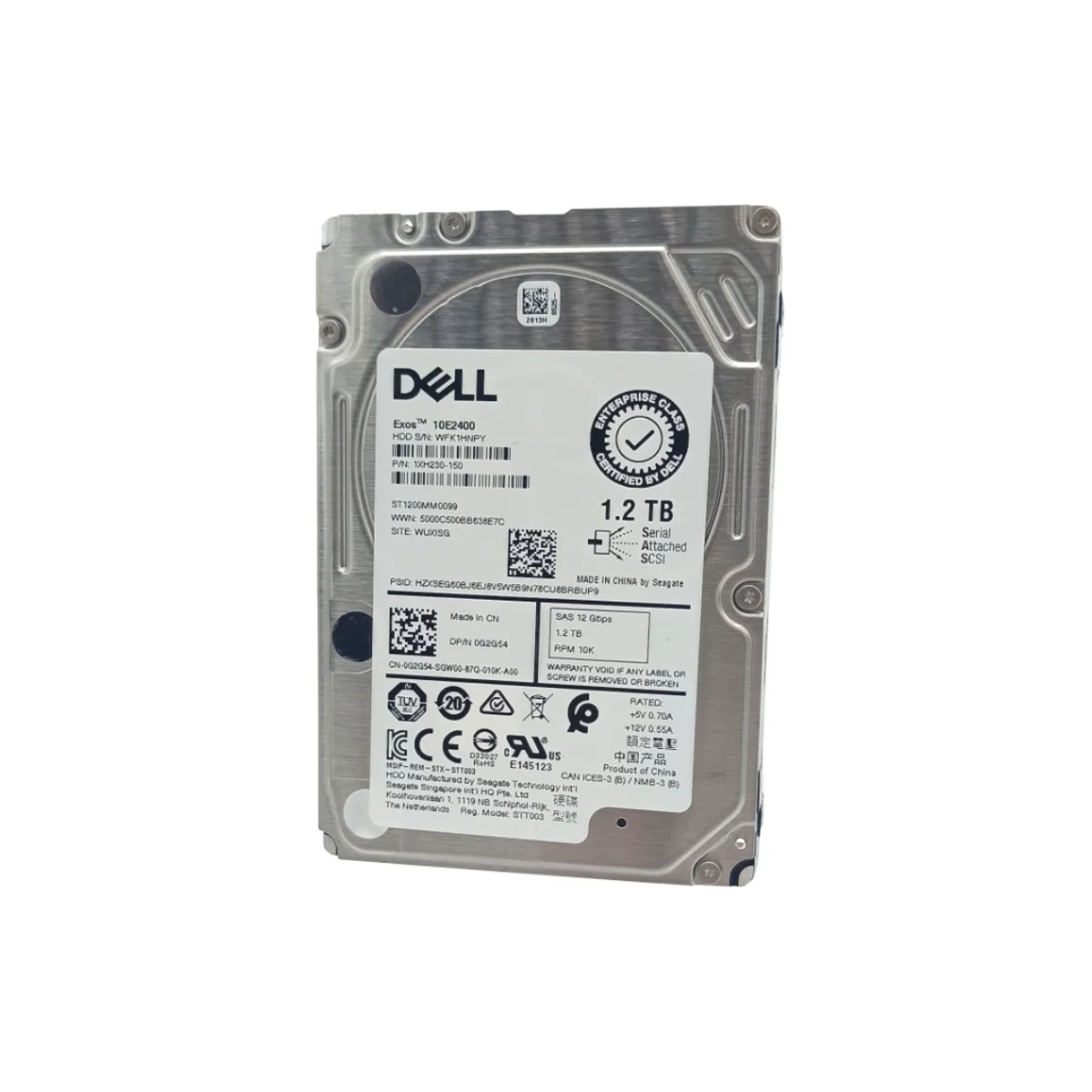 Dell 1,2TB 2,5" 10k SAS ST1200MM0099 0G2G54 G2G54