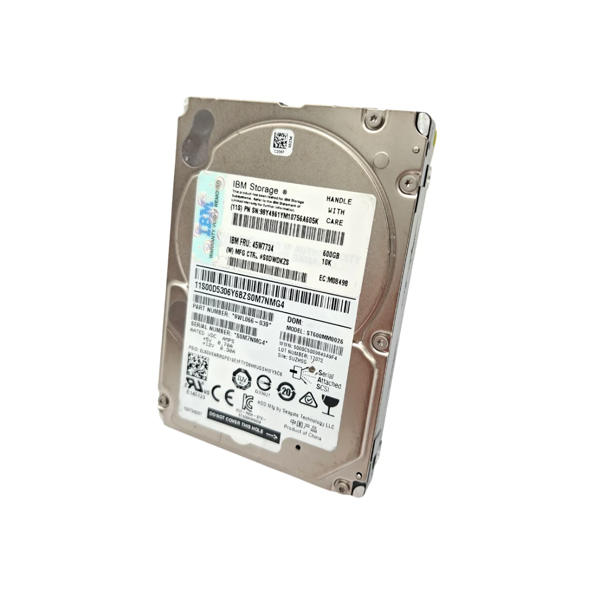 IBM Seagate 600GB 2,5" 10k SAS ST600MM0026 9WL066-039 45W7734