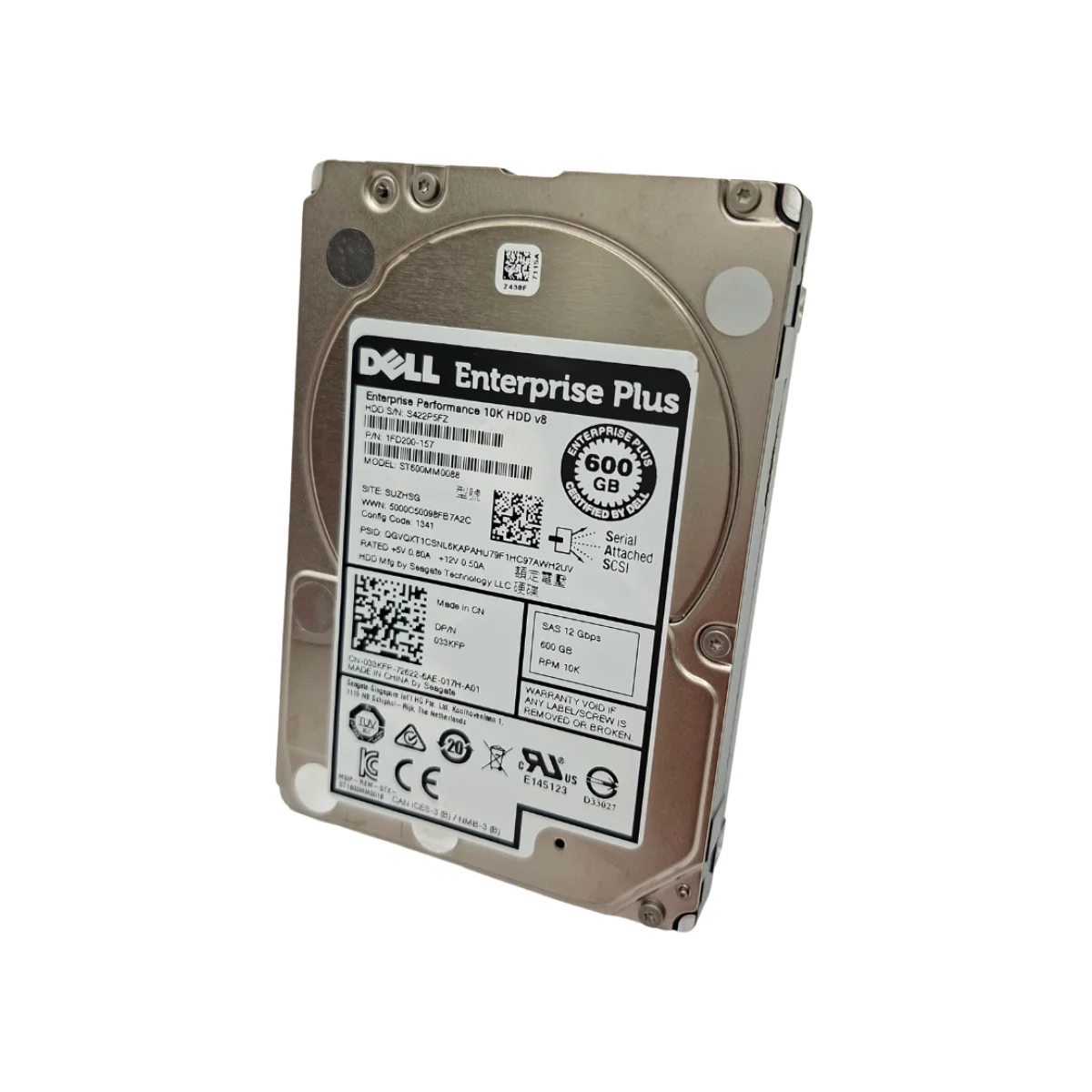 Dell 600GB 2,5" 10k SAS ST600MM0088 033KFP 33KFP