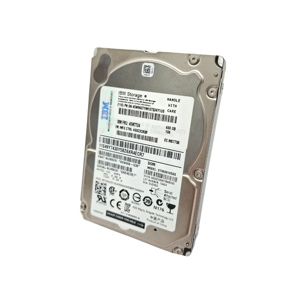 IBM Seagate 600GB 2,5" 10k SAS ST9600105SS 45W7734 9VW066-039