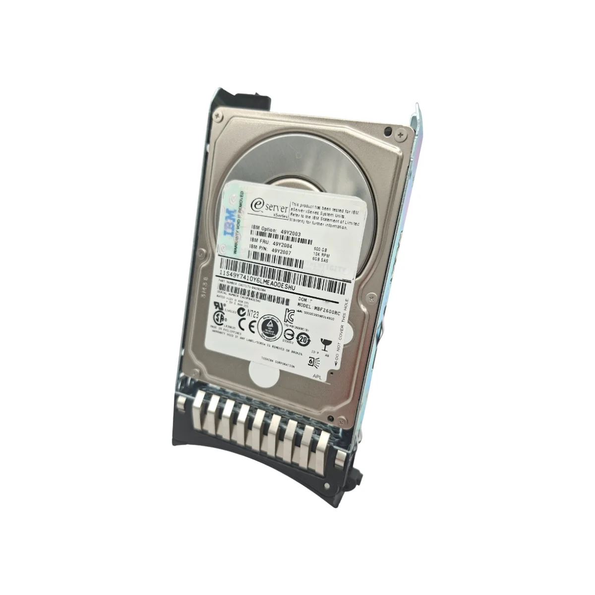 IBM 600GB 2,5" 10k SAS MBF2600RC 49Y2004 49Y2007 + ficka IBM 2,5"