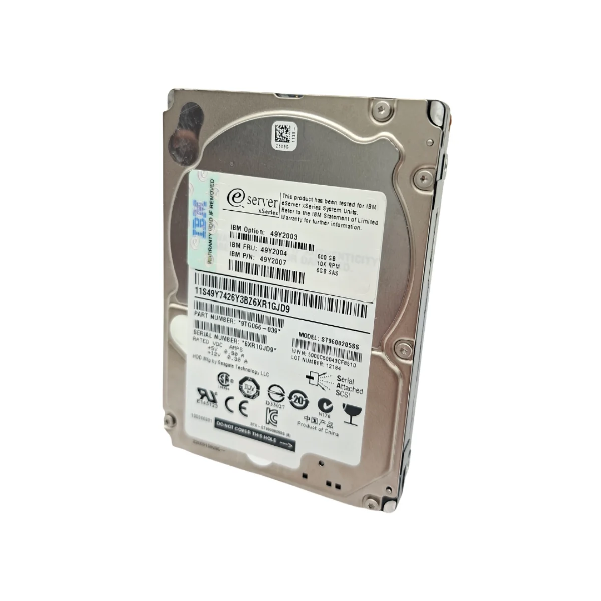 IBM 600GB 2,5" 10k SAS ST9600205SS 49Y2004 49Y2007