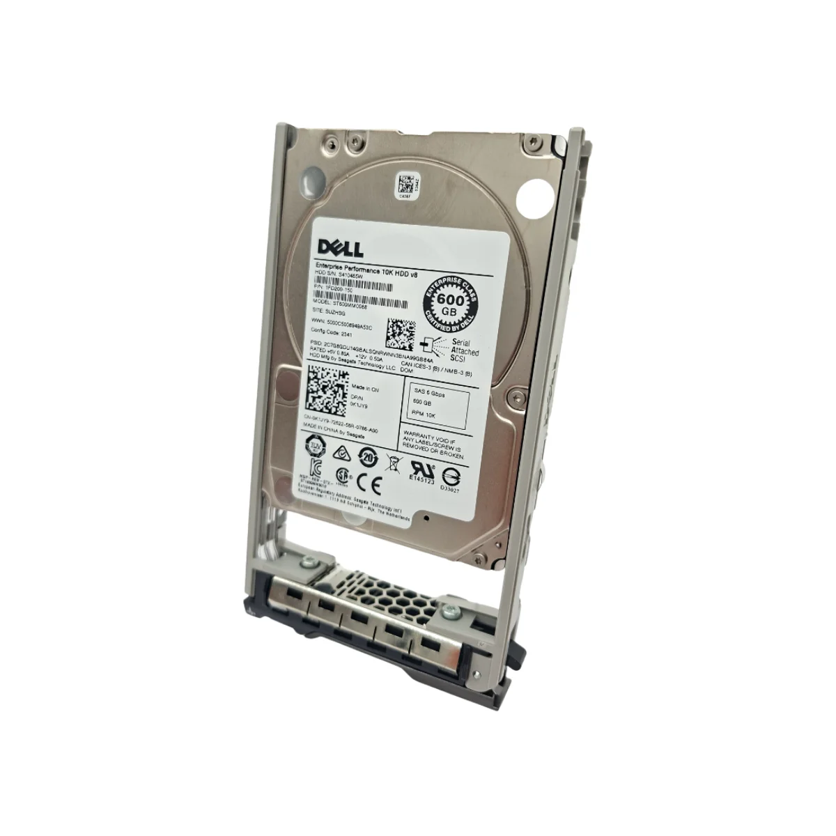 Dell 600GB 2,5" 10k SAS ST600MM0088 0K1JY9 K1JY9 + ficka 08FKXC
