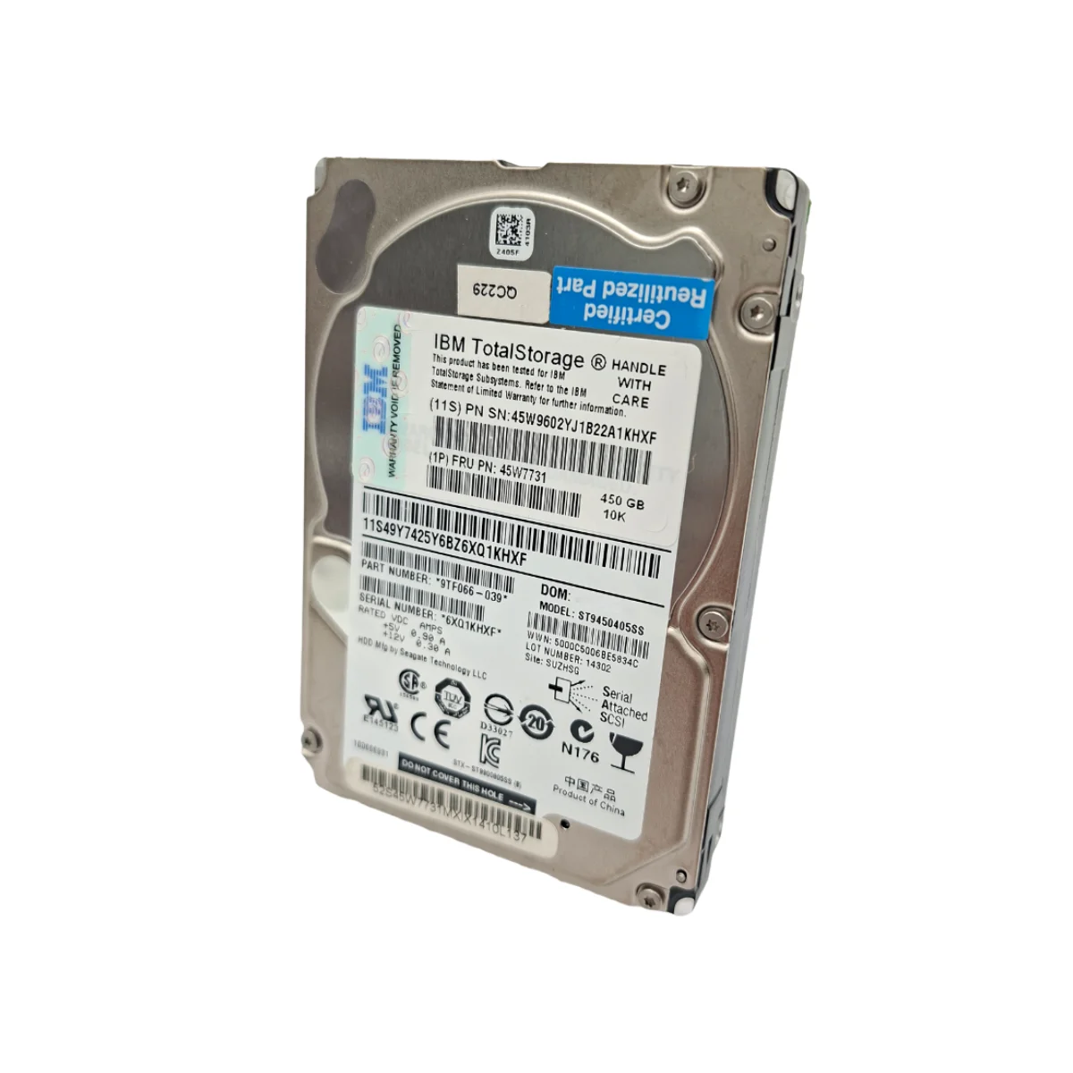 IBM 450GB 2,5" 10k SAS ST9450405SS 45W7731 9TF066-039