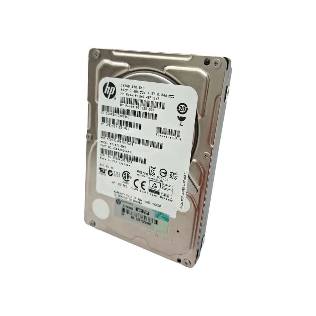 HP 146GB 2,5" 15k SAS EH0146FCBVB 652625-001