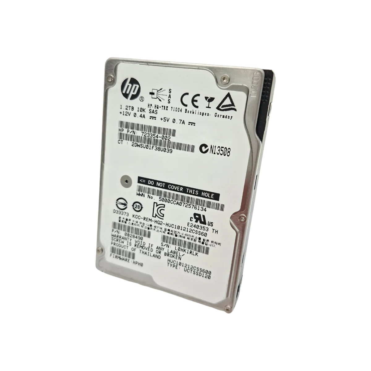 HP 1,2TB 2,5" 10k SAS HUC101212CSS600 723354-002