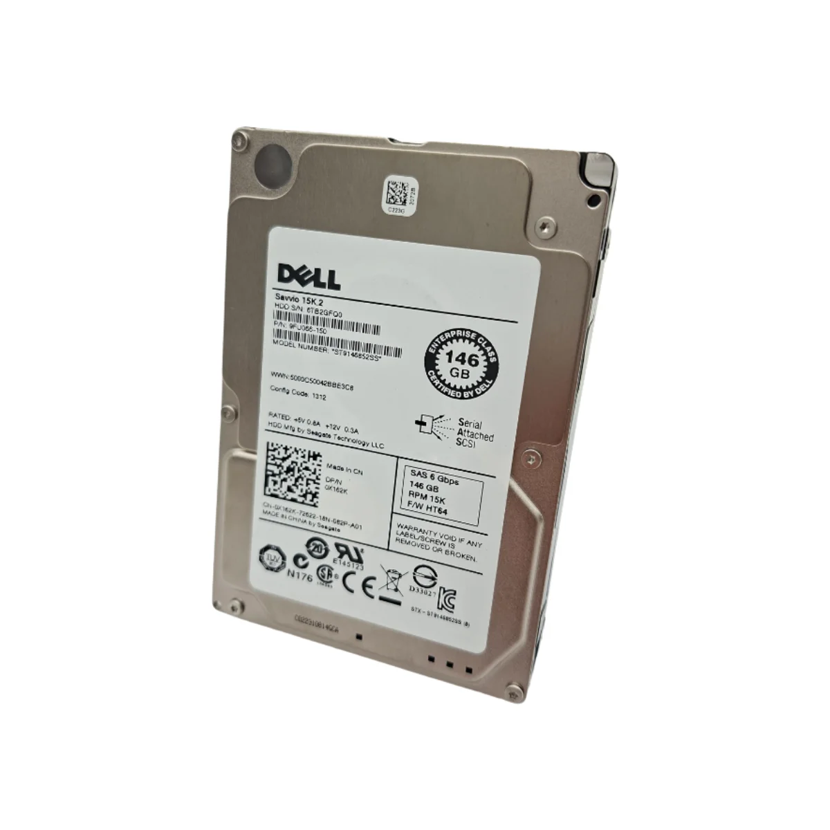 Dell 146GB 2,5" 15k SAS ST9146852SS 0X162K X162K