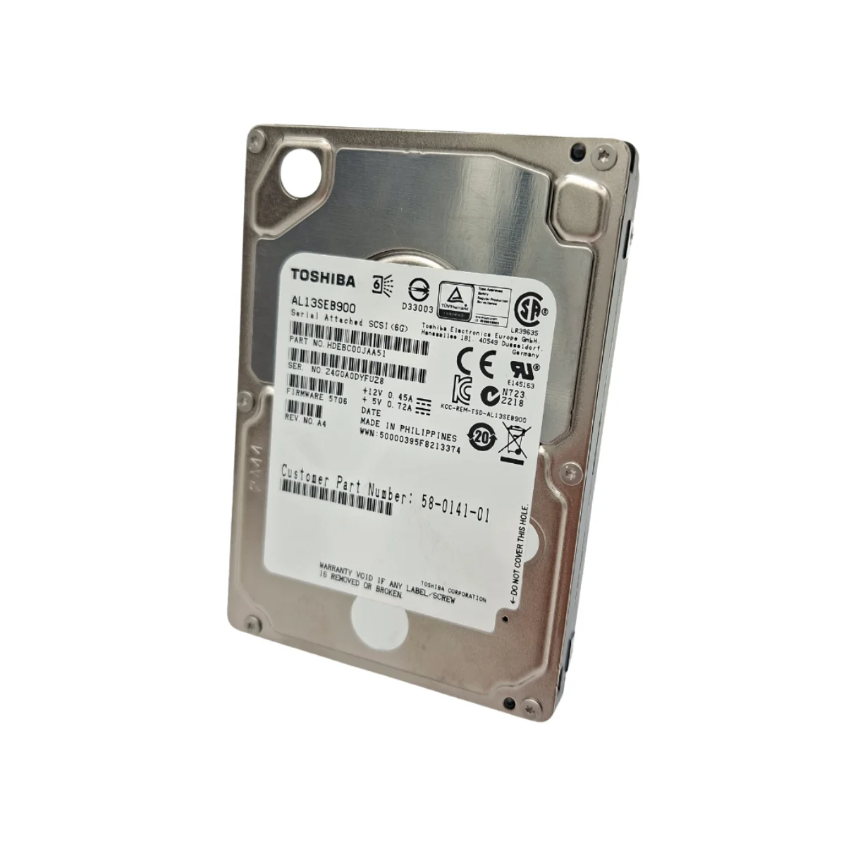 Toshiba 900GB 2,5" 10k SAS AL13SEB900 HDEBC00JAA51