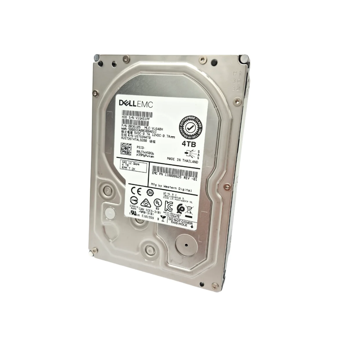 DellEMC 4TB 3,5" 7,2k SAS HUST726T4TALS200 0B36105