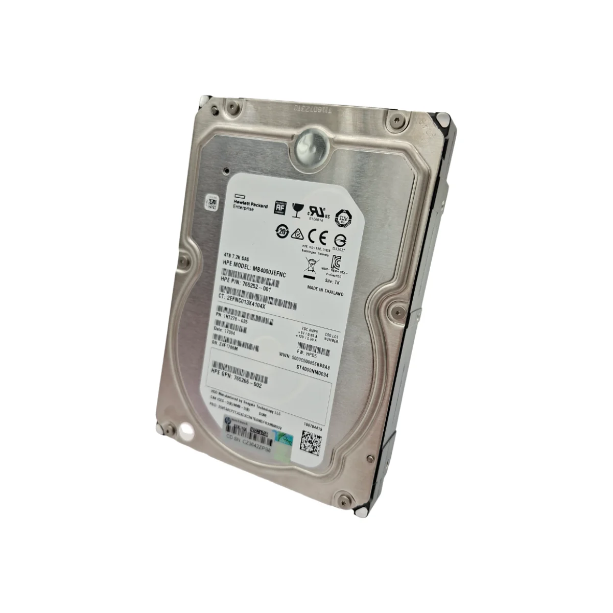 HPE 4TB 3,5" 7,2k SAS MB4000JEFNC 765252-001