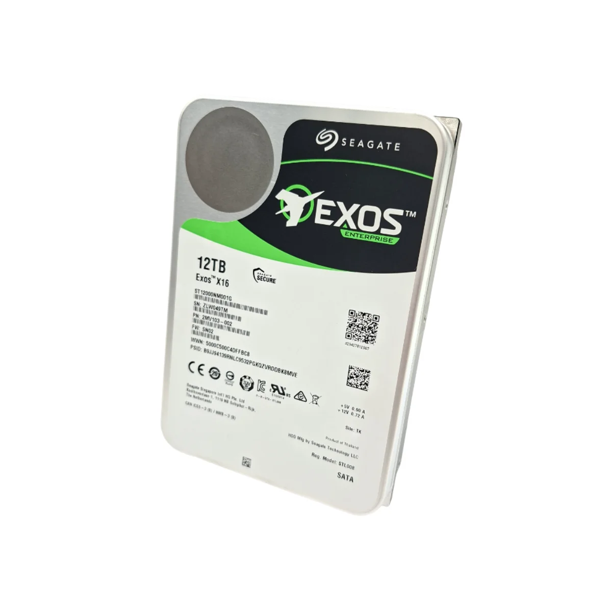 Seagate Exos 12TB 3,5" 7,2k SATA ST12000NM001G 2MV103-002