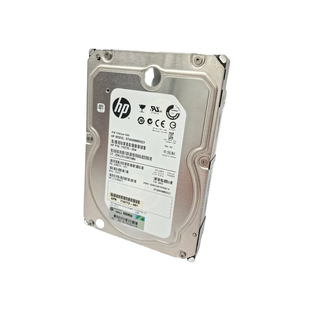 HP 4TB 3,5" 7,2k SAS ST4000NM0023 719770-004