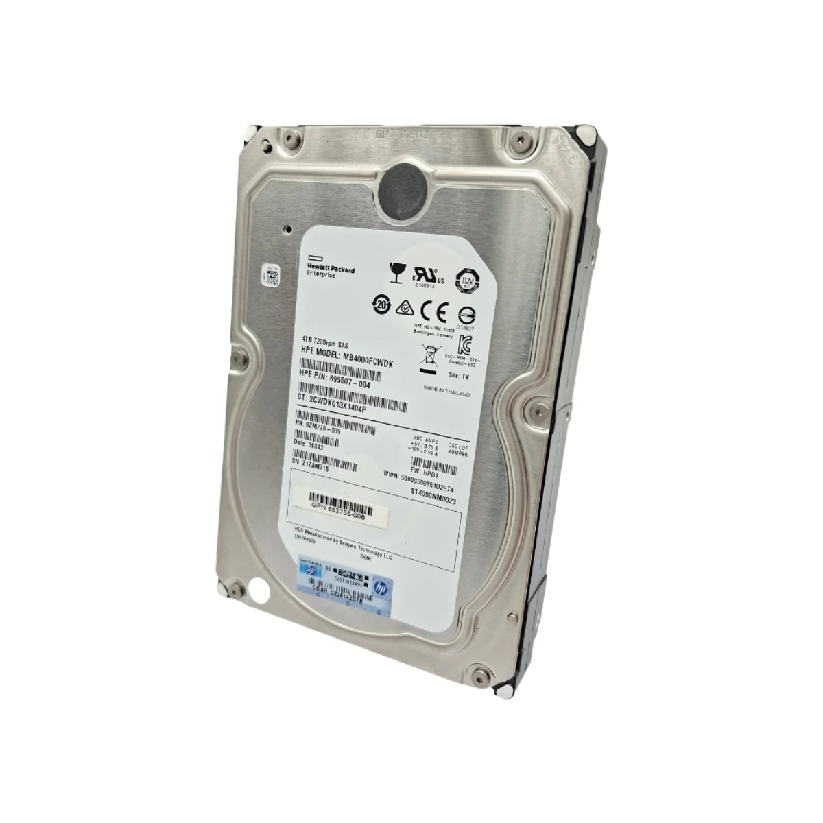 HPE 4TB 3,5" 7,2k SAS MB4000FCWDK 695507-004