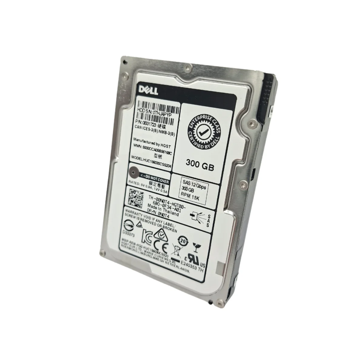 Dell 300GB 2,5" 15k SAS HUC156030CSS204 0N0T4 N0T4