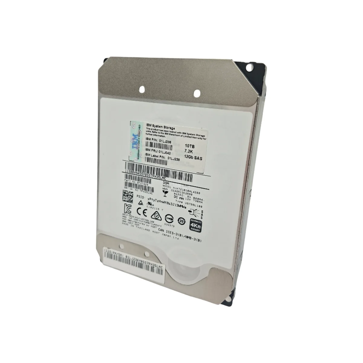 IBM 10TB 3,5" 7,2k SAS HUH721010AL4200 01LJ236 01LJ042