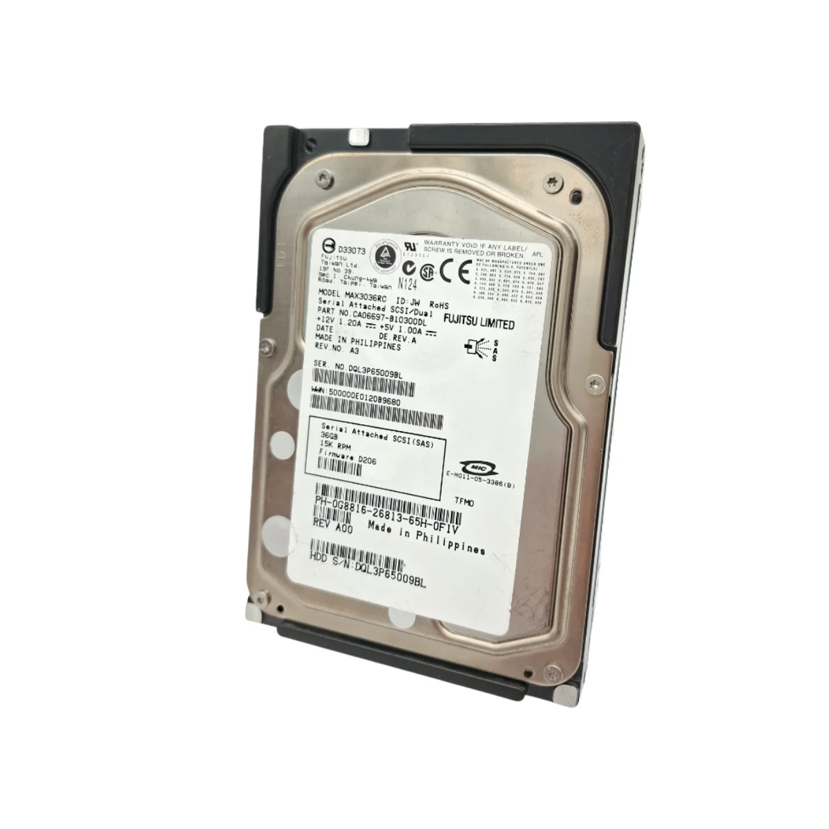 Dell Fujitsu 36GB 3,5" 15k SAS MAX3036RC CA06697-B10300DL 0G8816 G8816