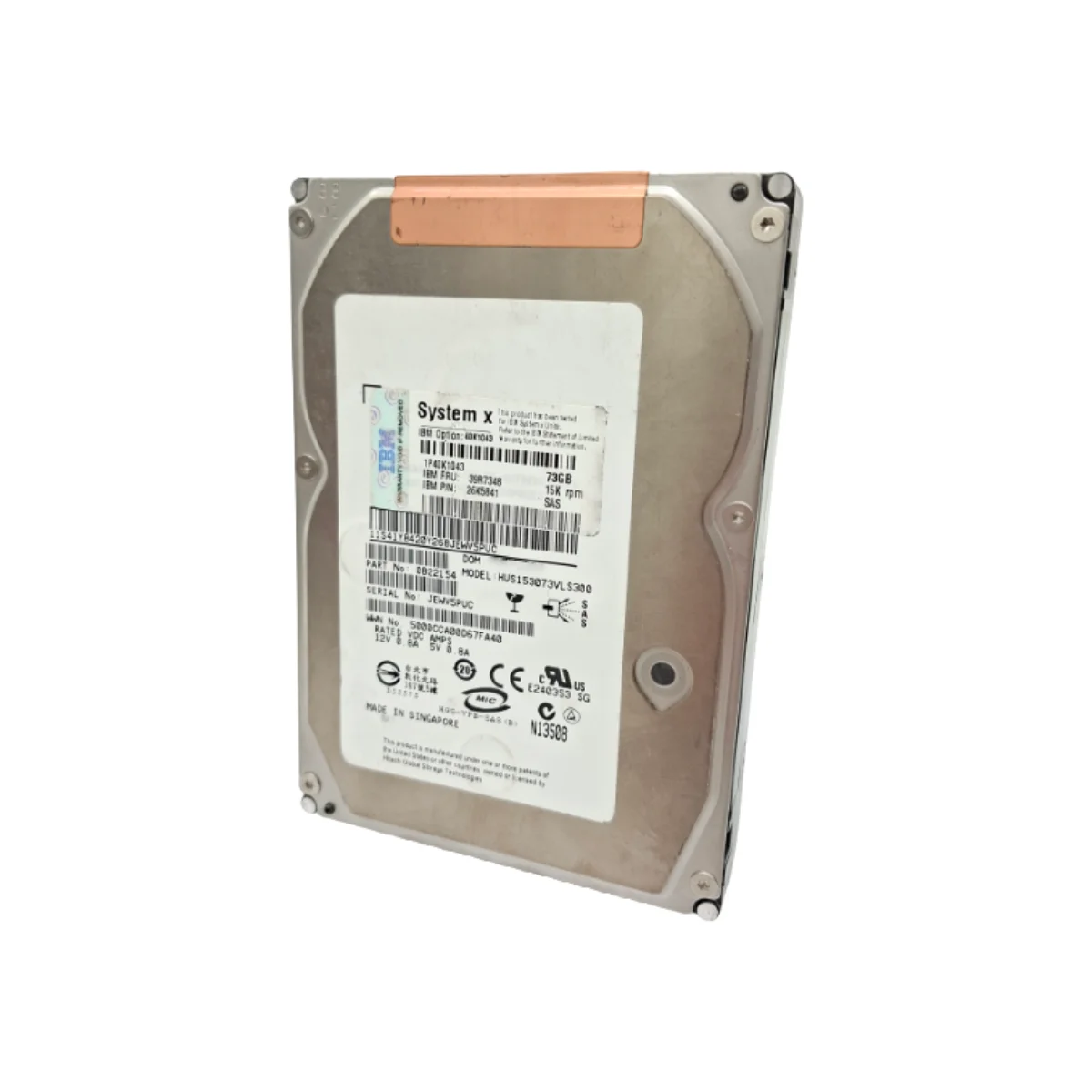IBM 73GB 3,5" 15k SAS HUS153073VLS300 39R7348 26K5841