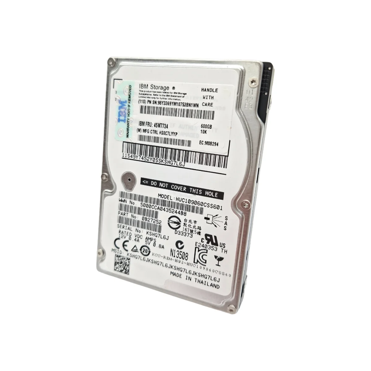 IBM 600GB 2,5" 10k SAS HUC109060CSS601 45W7734
