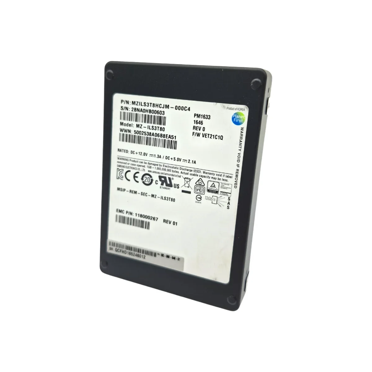 Samsung 3,84TB 2,5" SSD SAS MZ-ILS3T80 MZILS3T8HCJM-000C4