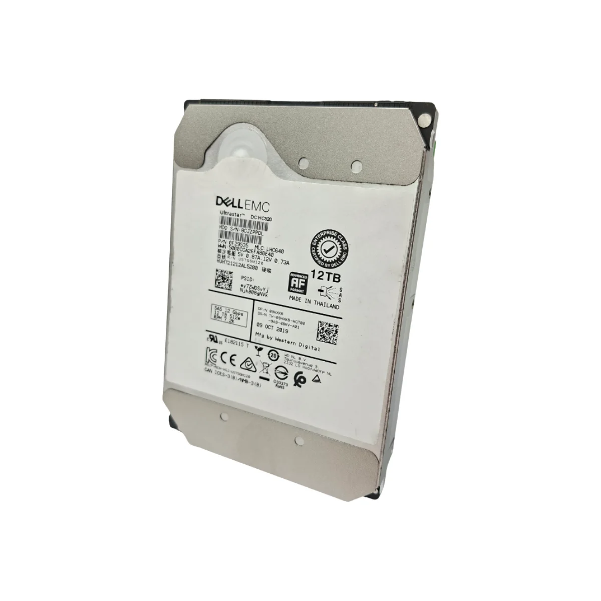 Dell EMC 12TB 3,5" 7,2k SAS HUH721212AL5200 09HXK6 9HXK6