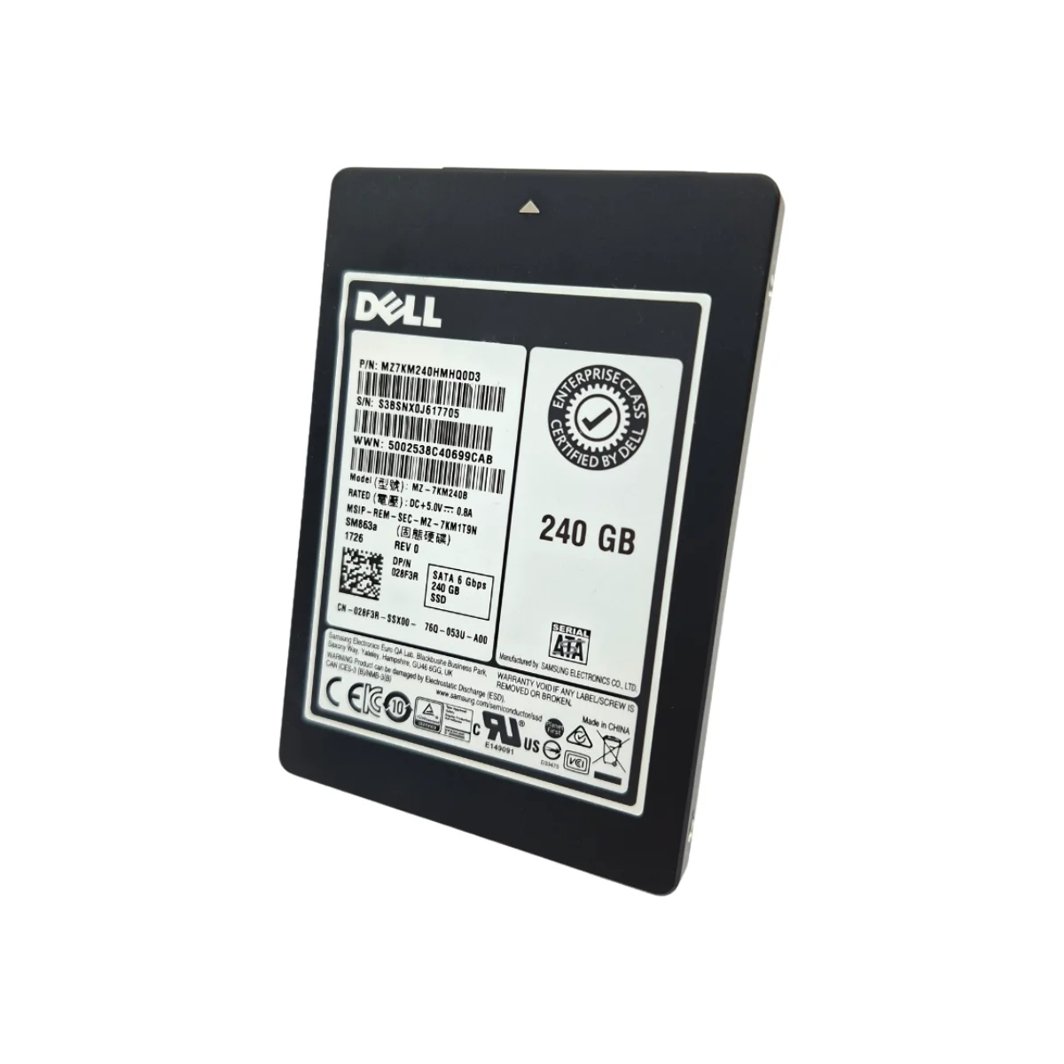 Dell 240GB 2,5" SSD SATA MZ-7KM240B 028F3R 28F3R