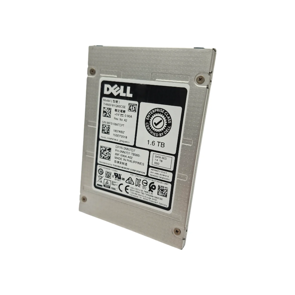 Dell 1,6TB 2,5" SSD SATA THNSF81Q60CSE 0NN7D7 NN7D7