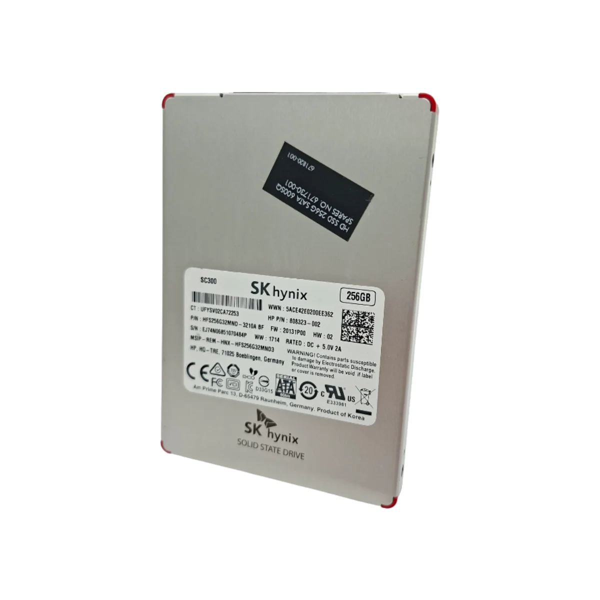 SK hynix 256GB 2,5" SSD SATA HFS256G32MND-3210A 808323-002