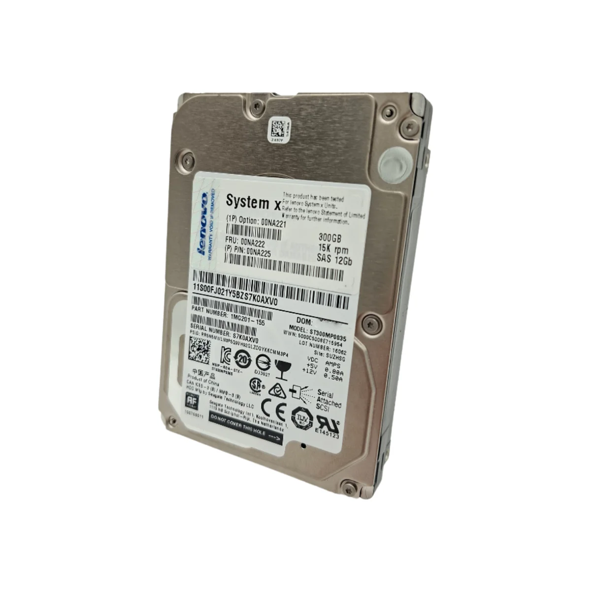Lenovo 300GB 2,5" 15k SAS ST300MP0035 00NA221 00NA222